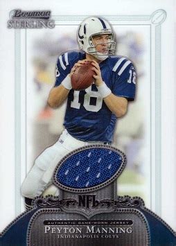 Peyton Manning Game Worn Jersey Football Card