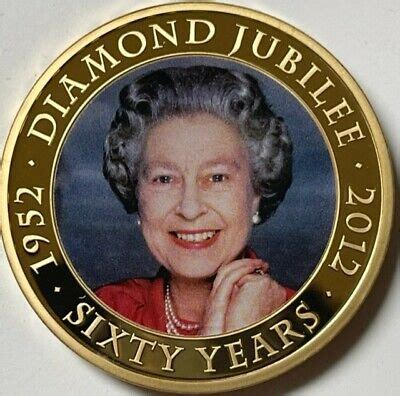 COOK ISLANDS QUEEN Elizabeth II Diamond Jubilee - $1 One Dollar 2011 ...