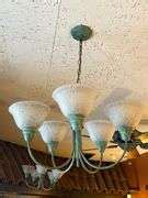 (2) RESTAURANT ENTRANCE CHANDELIERS - McLaughlin Auctioneers, LLC- mc ...