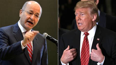 Iraq President Barham Salih takes aim at Donald Trump over using ...