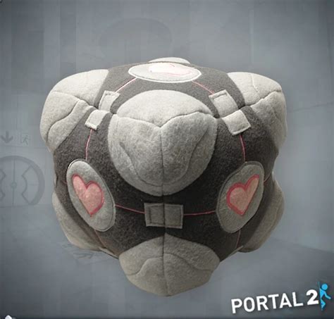 Portal 2 Weighted Companion Cube Portal Companion Cube Plush Official Valve New with tag-in ...