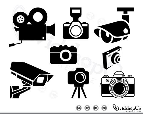 Camera Svg Camera Clipart Camera Cut Files for Silhouette - Etsy