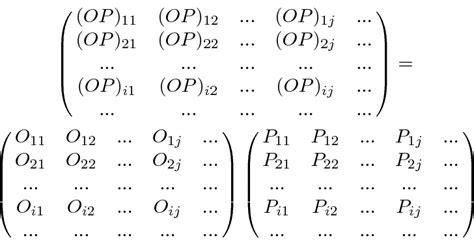 The Matrix Representation of Operators and Wavefunctions