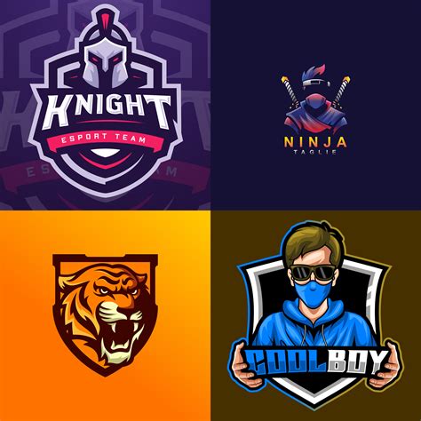 Gaming Logo Pack 4 – PNG, EPS & PSD Format – EnzeeFX
