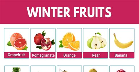 Winter Fruits | List of Winter Fruits and their Awesome Benefits • 7ESL