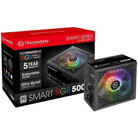 Thermaltake Smart RGB 500W 80 PLUS (Black) | PS-SPR-0500NHFAWU-1 | City ...