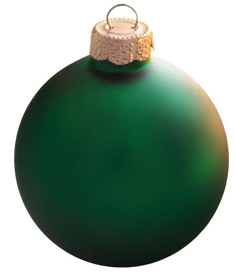 Christmas Green Glass Ball Christmas Ornament