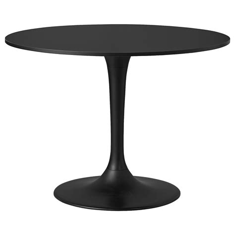 DOCKSTA table, black/black, 401/2" - IKEA in 2024 | Black round dining table, Saarinen tulip ...