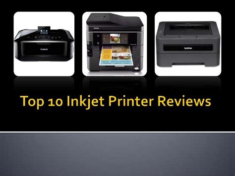 Top 10 inkjet printer reviews
