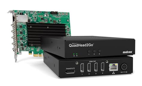 Bring Video Walls to Life - Matrox QuadHead2Go Series