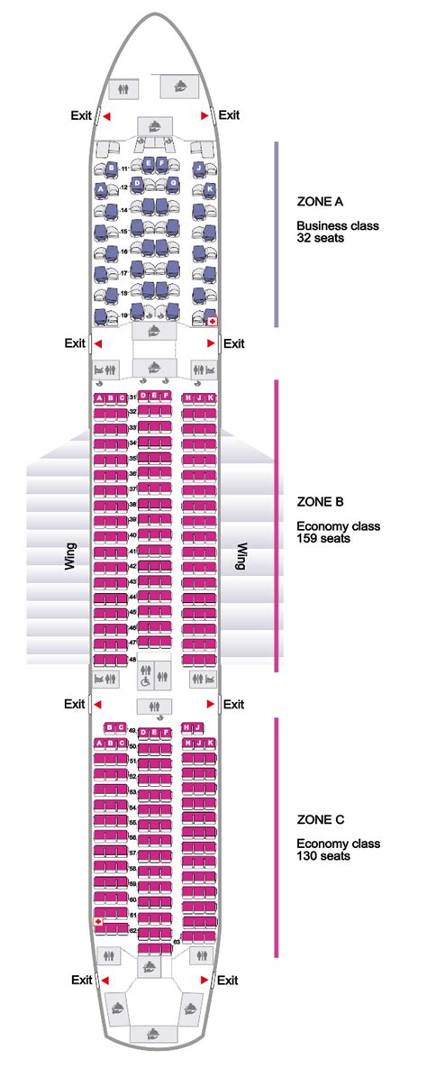 Airbus A350 900 Seat Plan Thai Airways | Elcho Table