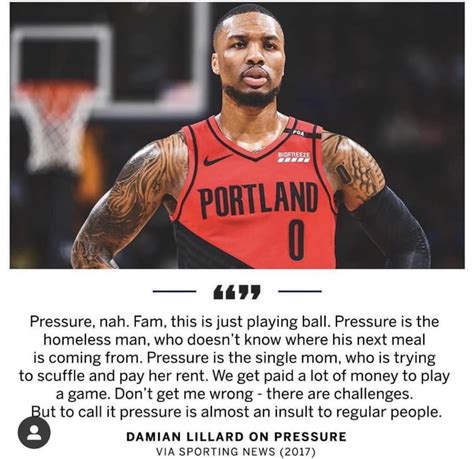 Damian Lillard (Portland Trail Blazers - NBA) on "Pressure" - 9GAG