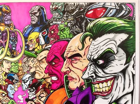 Marvel Vs DC Villains 11x17 Fine Art Print - Etsy