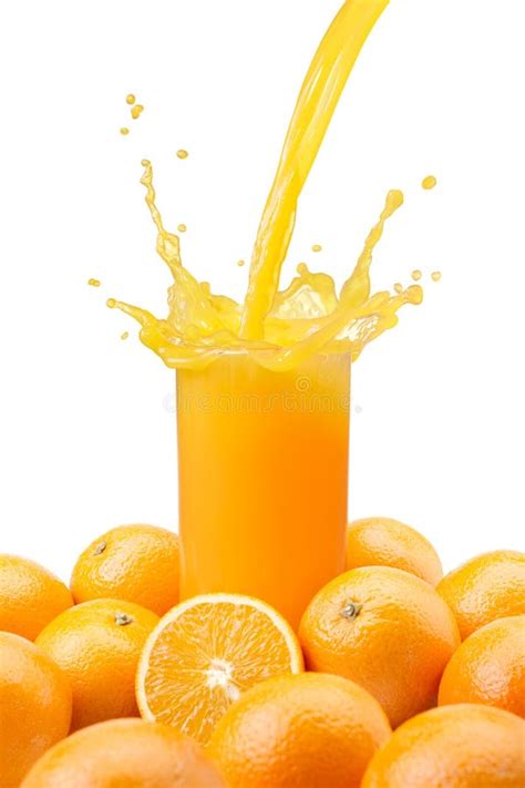 Pouring orange juice stock image. Image of white, juice - 19713707