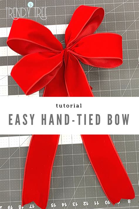 Easy Hand-Tied Bow Tutorial | Christmas bows diy, Diy wreath bow, Bows ...