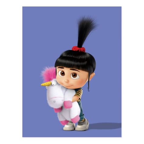 Despicable Me | Agnes & Fluffy the Unicorn Postcard | Zazzle | Cute disney wallpaper, Cute ...