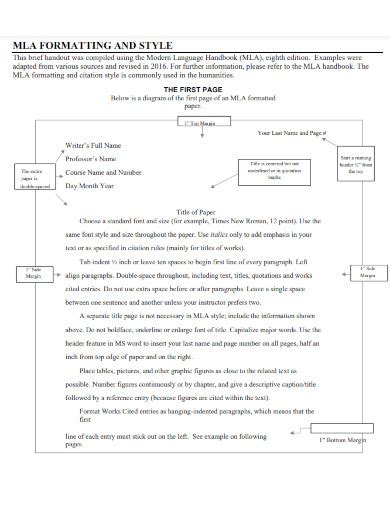 MLA Format Heading - Examples, Format, How to Write, PDF