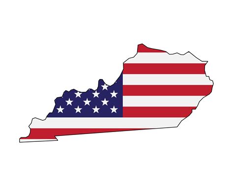 Kentucky Flag Map SVG PNG American Flag Svg Kentucky - Etsy