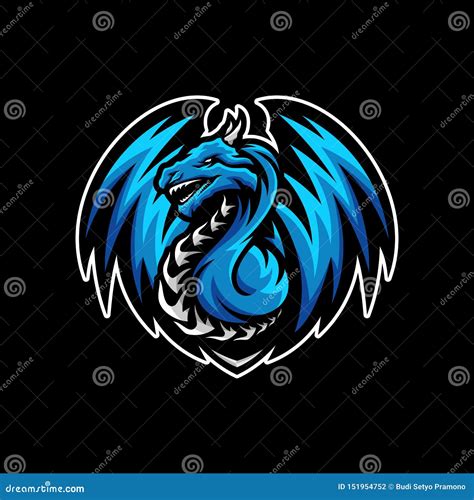 Dragon ESports Logo Design Vector. Dragon Mascot Gaming Logo Concepts | CartoonDealer.com #151954439