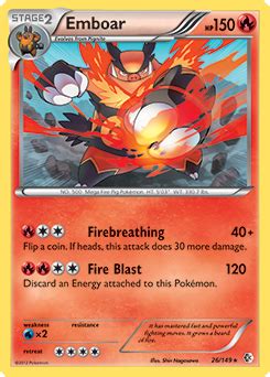 Pokemon Emboar Card