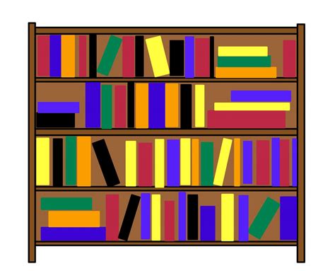 Bookshelf Clip Art Free Stock Photo - Public Domain Pictures