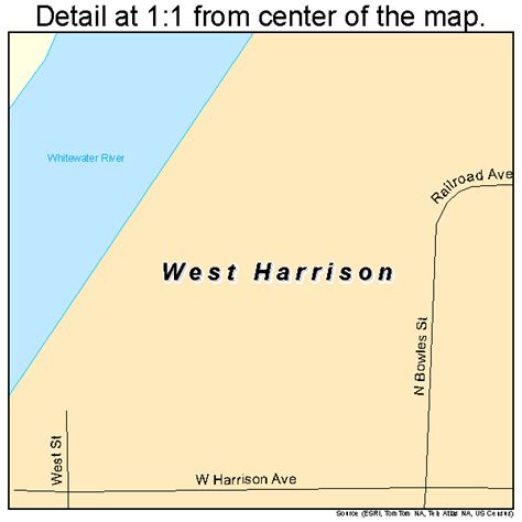 West Harrison Indiana Street Map 1882790