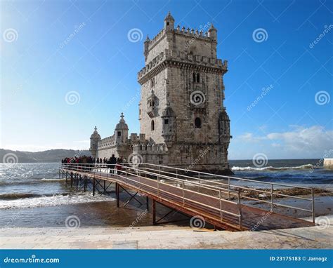 Belem Tower editorial stock photo. Image of famous, fortress - 23175183