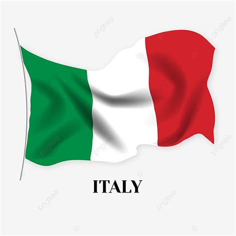 Italian Flag Clipart Transparent Background, Hand Drawn Cartoon Italian ...