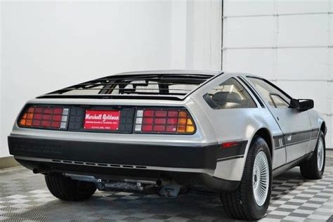 1981 DeLorean DMC-12 stainless steel over grey AUTO 6,100 miles ...