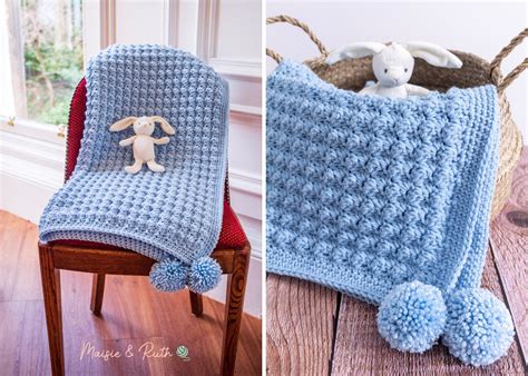 Easy Crochet Baby Blanket (The Barclay Baby Blanket) | Maisie and Ruth