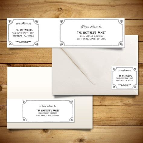 28 Labels for Envelopes Template (2020) | Wedding address labels ...