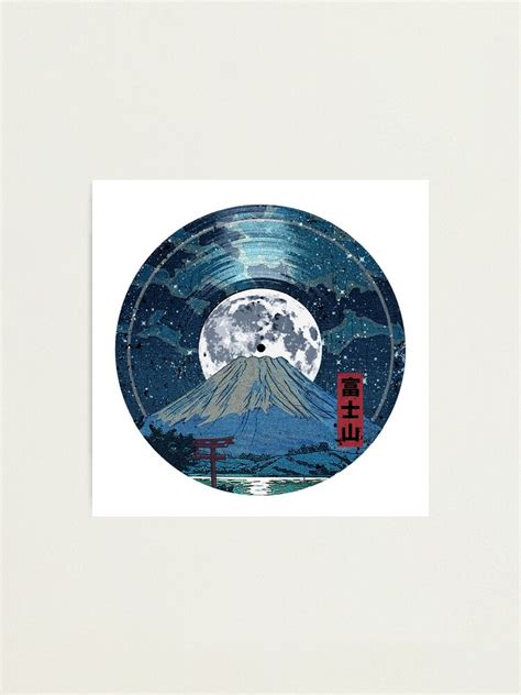 "Mt. Fuji Night LP Sky" Photographic Print for Sale by robotface | Redbubble