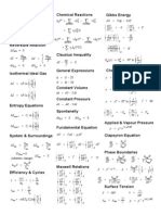 Physical Chemistry Formulas | Teaching Mathematics