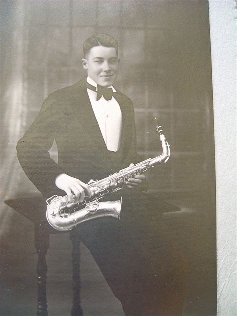 RSB as saxophone player in a local jazz band - early 1930's - Reginald Smith Brindle