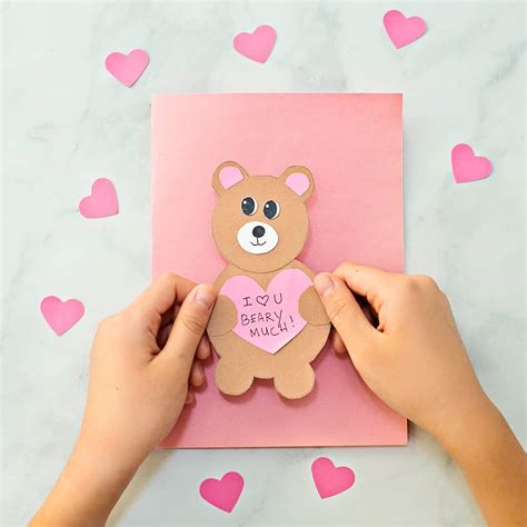 VALENTINE BEAR CARD - Hello Wonderful