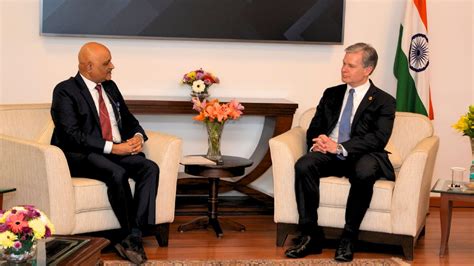 FBI director Wray meets CBI counterpart, discusses security cooperation ...