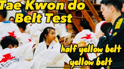 KEES Tae Kwon Do Belt Test🥋Half Yellow Belt - Yellow Belt🥋#fpyシ ...