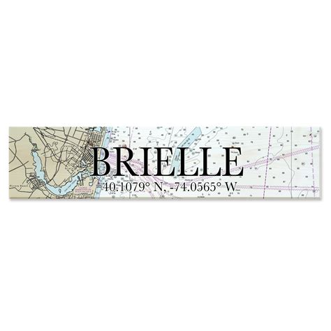 Brielle, NJ Coordinate Sign – MapMom