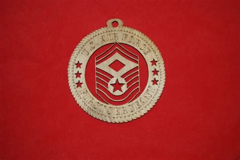 AIR FORCE Enlisted Rank Insignia First Sergeant E8 wooden ornament £5.68 - PicClick UK