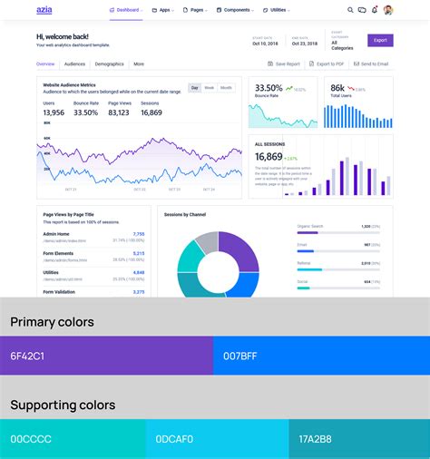 Top Color Schemes for Crafting Stunning Admin Templates with Visual Appeal