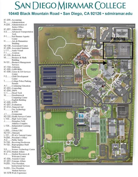 Miramar College Map