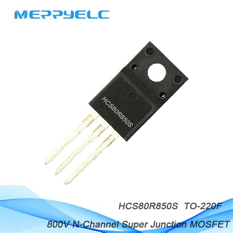 HCS80R850S TO-220F Package 800V 6.6A 0.85Ω Built-in ESD Diode Super ...