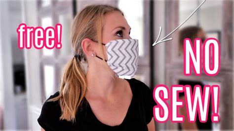 DIY *NO SEW* FACE MASKS! (free and easy!) - YouTube