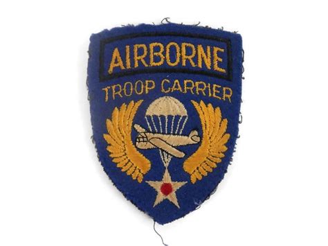 WWII Military Patch Airborne Troop Carrier Shoulder Insignia Badges ...