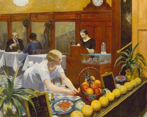 Edward Hopper Tables for Ladies, 1930. Oil on canvas, 48 1/4 x 60 1/4 in. (122.6 x 153 cm ...