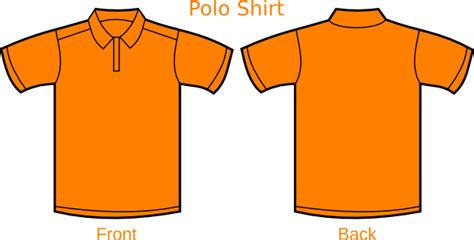 Orange Polo Clip Art at Clker.com - vector clip art online, royalty ...