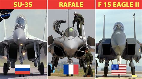 MANA PALING CANGGIH? Perbandingan Jet Tempur SU 35 vs Rafale vs F 15 ...