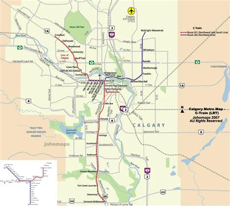 Calgary Metro Map (subway) - MapSof.net