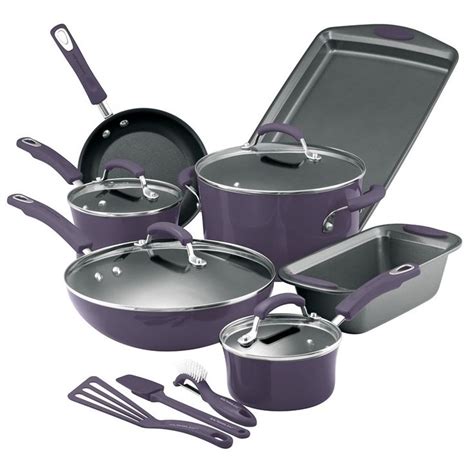 14pc Cookware Set - Purple | Cookware sets, Cookware set, Cookware set stainless steel