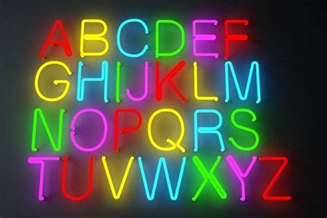 letters alphabet neon lights max | Neon, Neon aesthetic, Neon signs